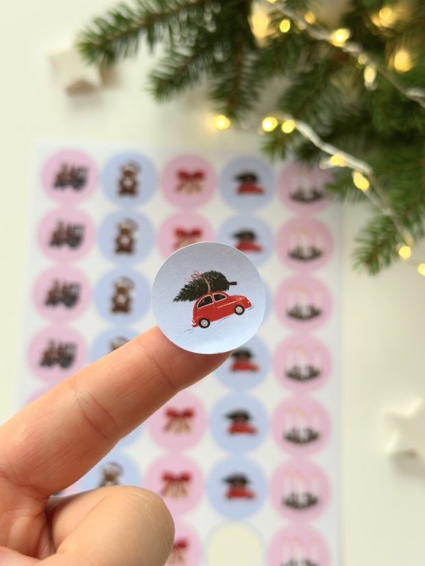 Be Nice ECO Christmas stickers - English fairytale