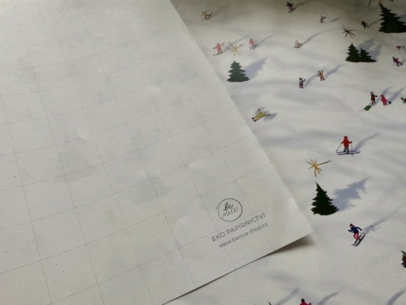 Be Nice vánoční balicí papír Zimní Radovánky