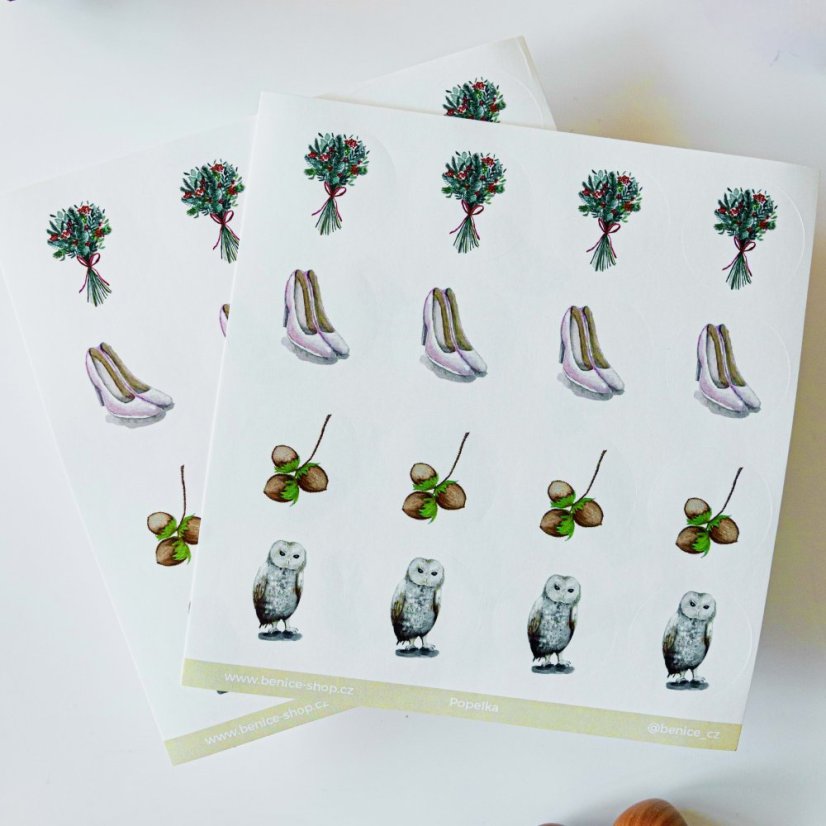 Be Nice Christmas stickers - Cinderella