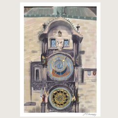 Be Nice ECO poster Prague secrets Astronomical clock A4 and A5