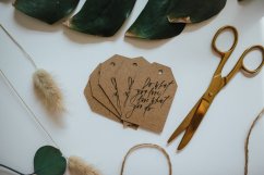 Be Nice Gift Tags – Brown Script