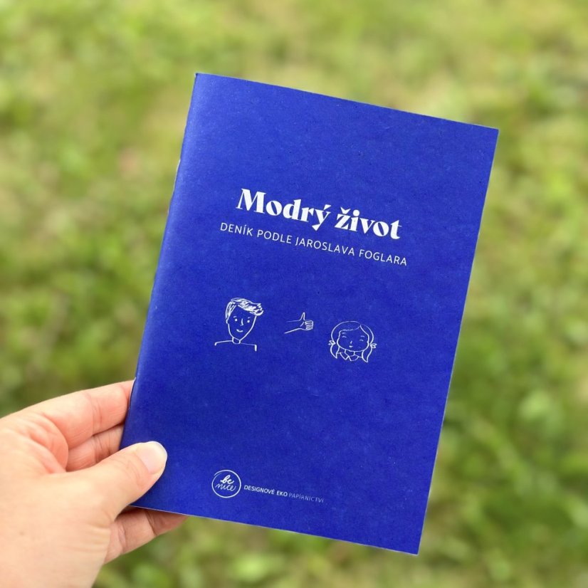 Be Nice EKO Modrý deník pro děti