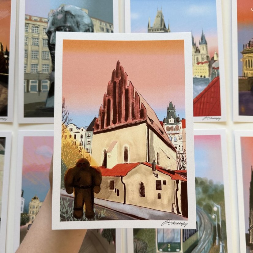 Be Nice ECO poster Prague Secrets Golem A4 and A5 - Size: A4