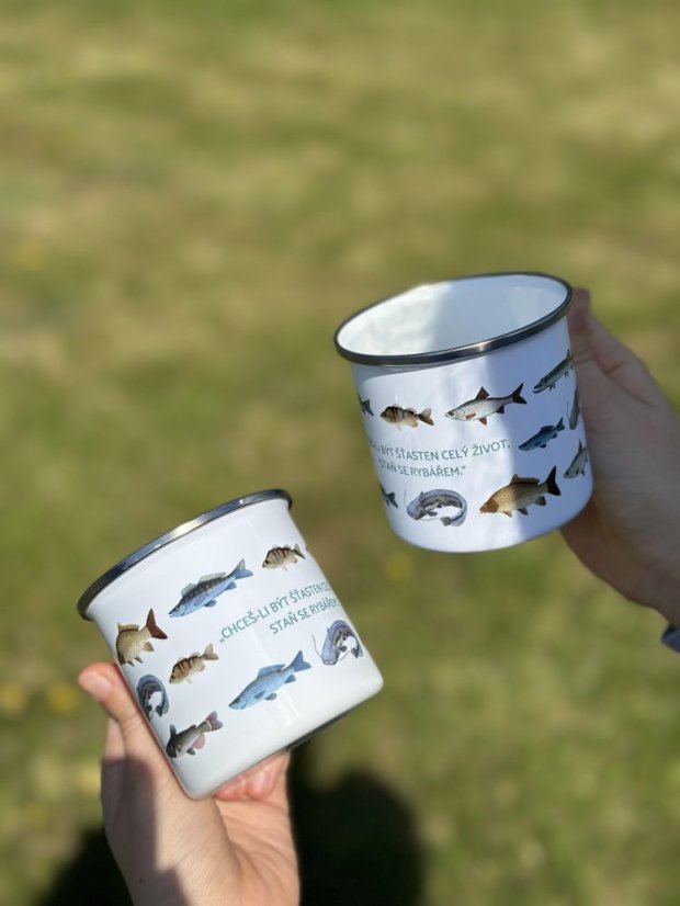 Be Nice Enamel Mug for Fisherman