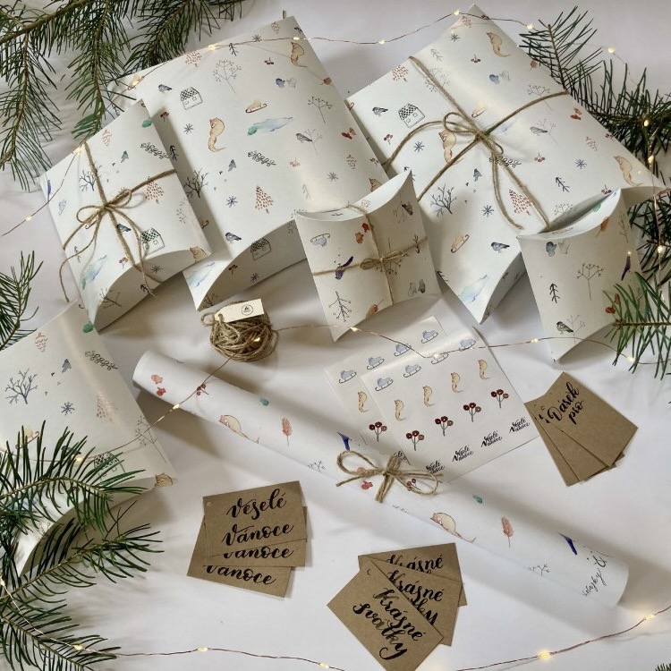 Be Nice ECO Poetic Christmas wrapping set