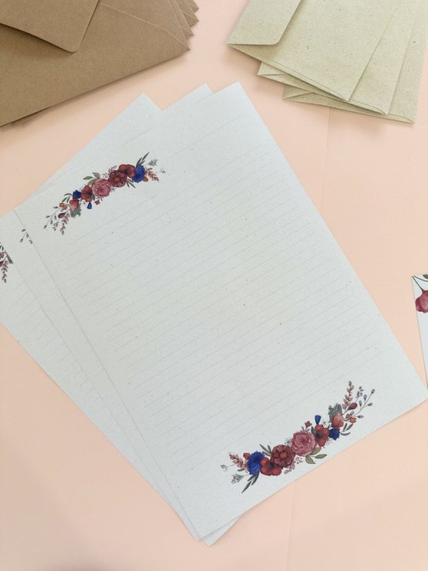 Be Nice ECO Letter Paper Set in Natural Covers
