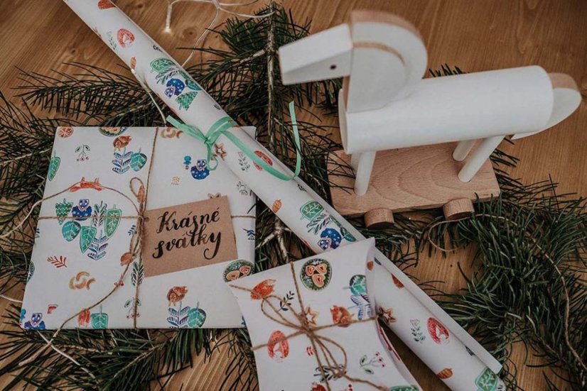 Be Nice ECO Family Christmas wrapping set