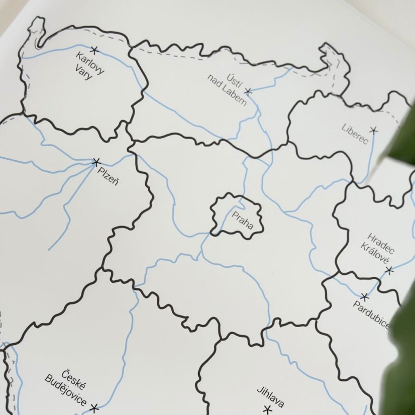 Be Nice EKO mapa České republiky - velikost A2