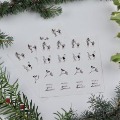 Be Nice Christmas stickers - Natural (32 pcs)