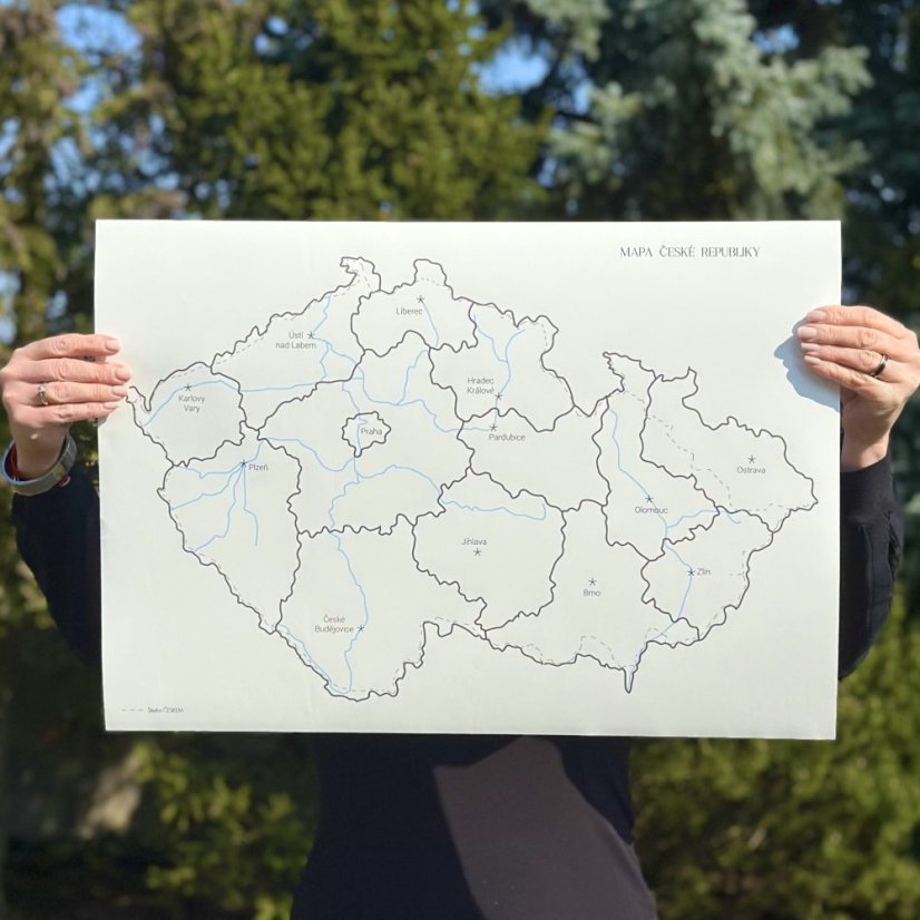 Be Nice EKO mapa České republiky - velikost A2