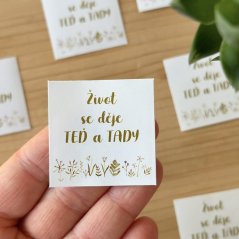 Samolepka - Život se děje TEĎ a TADY