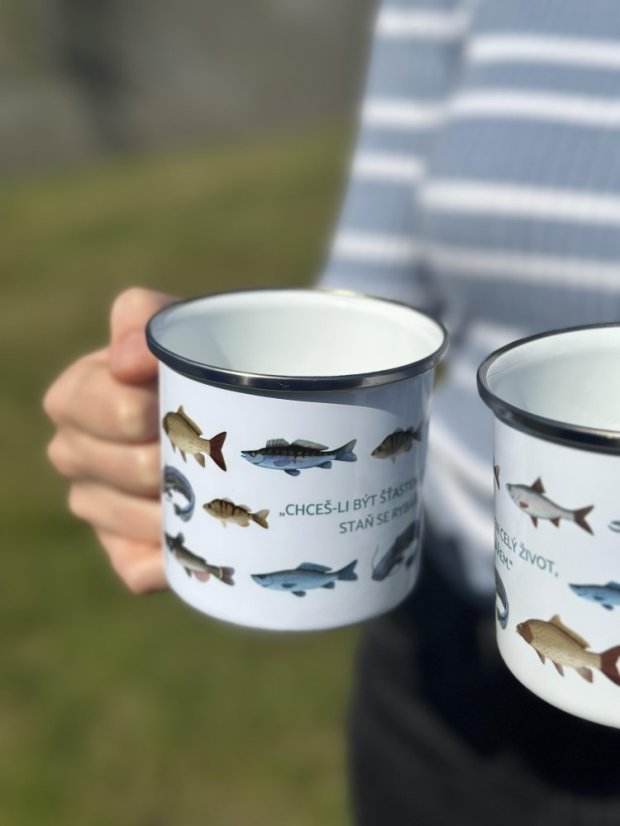 Be Nice Enamel Mug for Fisherman
