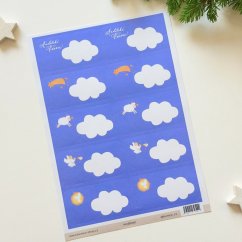 Be Nice Christmas self-adhesive Gift Tags –Angelic