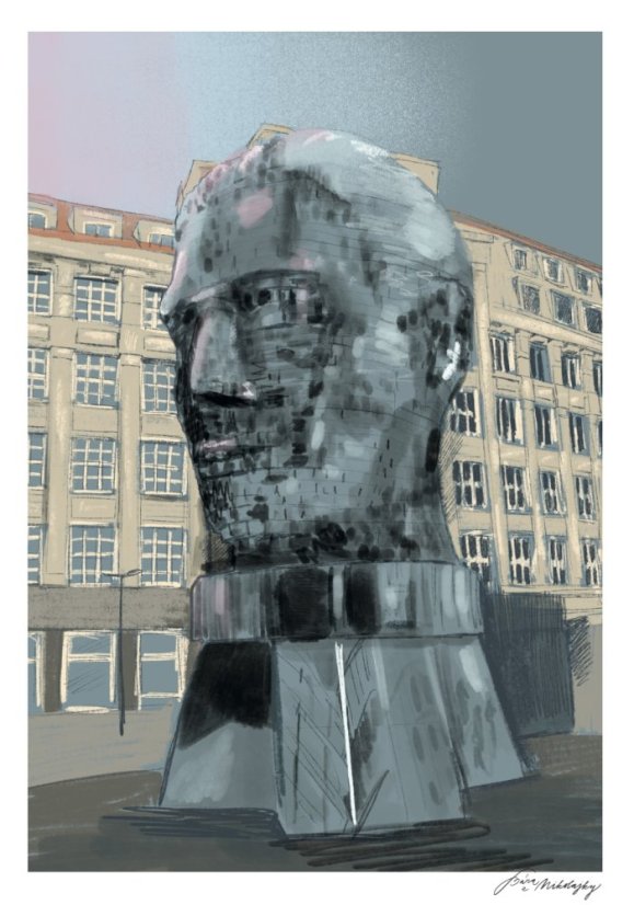 Be Nice ECO poster Prague secrets Franz Kafka A4 and A5