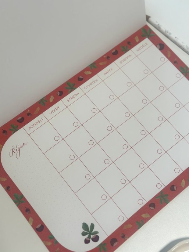 Monthly Calendar with 12 Tear-Off Sheets