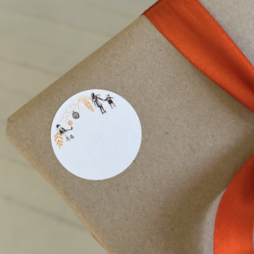 Be Nice Christmas Self-adhesive Gift Tags – Natural