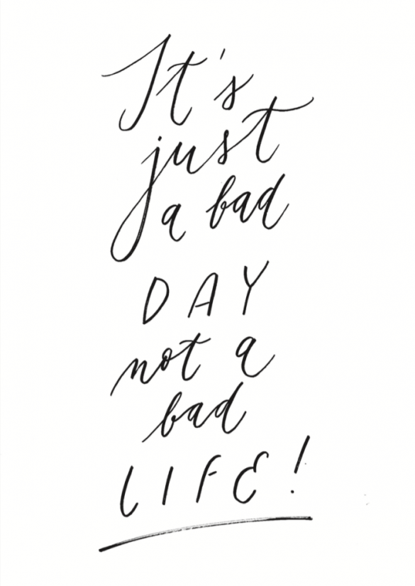 Be Nice Poster Bad day