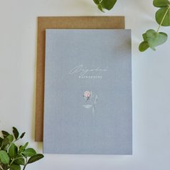 Be Nice card - Eucalyptus with Peony Wonderful Birthday