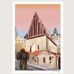 Be Nice ECO poster Prague secrets Golem A4 and A5