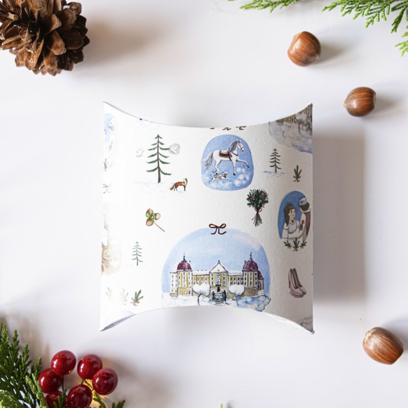 Be Nice ECO Christmas gift box - Cinderella - Size: Střední krabička 21x16x4,5 cm