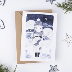 Be Nice EKO vánoční přání Jsi moje vánoční hvězda modré