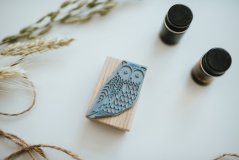 Be Nice stamp owl